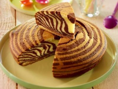 Gâteau tigré vanille&nbsp;chocolat