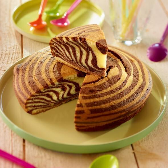 Gâteau tigré vanille&nbsp;chocolat